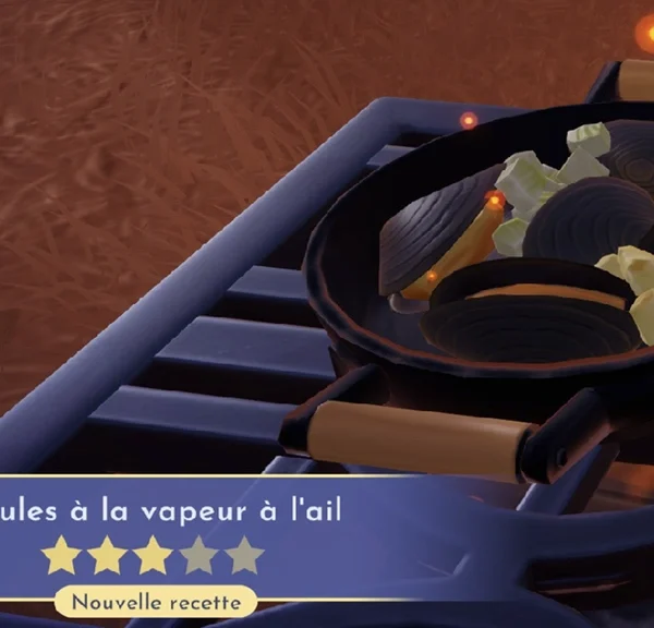 Moules à la vapeur à l'ail Dreamlight Valley : comment préparer cette recette 3 étoiles ?