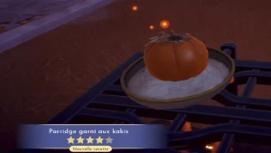 Porridge garni au kaki Dreamlight Valley : comment préparer cette recette 4 étoiles ?