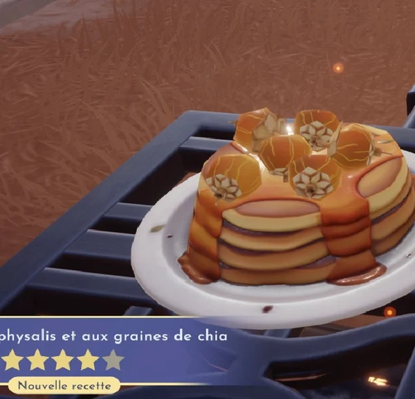 Pancakes aux physalis et aux graines de chia Dreamlight Valley : comment préparer cette recette 4 étoiles ?