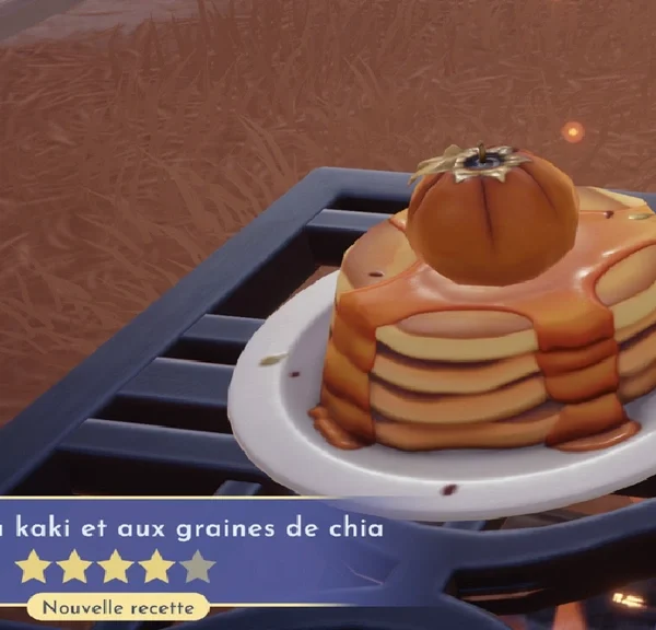 Pancakes aux kakis et aux graines de chia Dreamlight Valley : comment préparer cette recette 4 étoiles ?