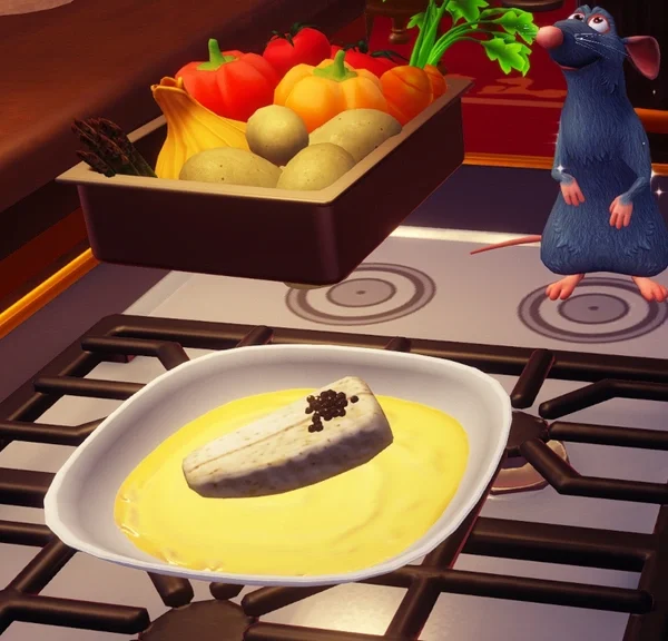 Esturgeon poché au beurre de basilic Disney Dreamlight Valley : comment préparer cette recette quatre étoiles ?