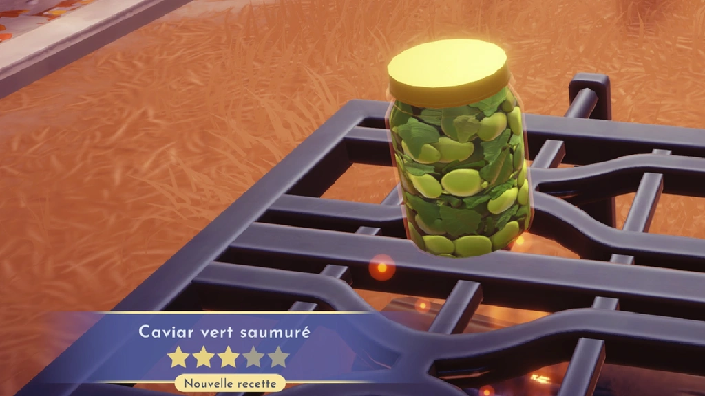 Caviar vert saumuré Disney Dreamlight Valley : comment préparer cette recette 3 étoiles ?