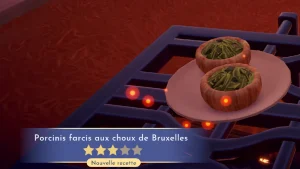 Porcini farcis aux choux de Bruxelles Dreamlight Valley : comment préparer cette recette 3 étoiles ?