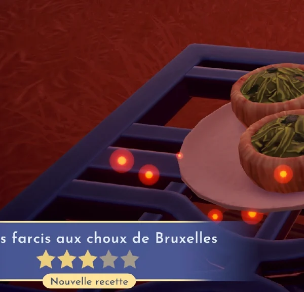 Porcini farcis aux choux de Bruxelles Dreamlight Valley : comment préparer cette recette 3 étoiles ?