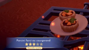 Porcini farcis au courgerond Dreamlight Valley : comment préparer cette recette 3 étoiles ?