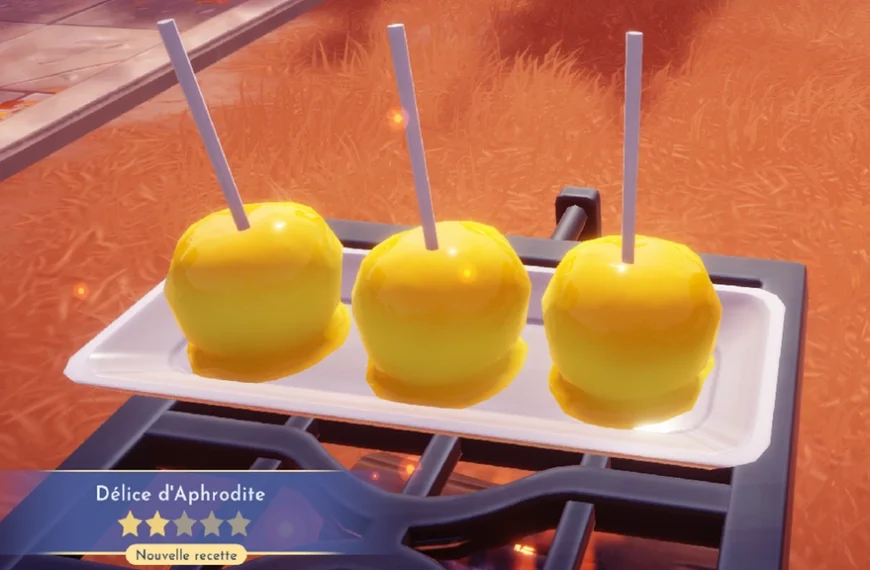 Délice d'Aphrodite Disney Dreamlight Valley : comment préparer cette recette 2 étoiles ?