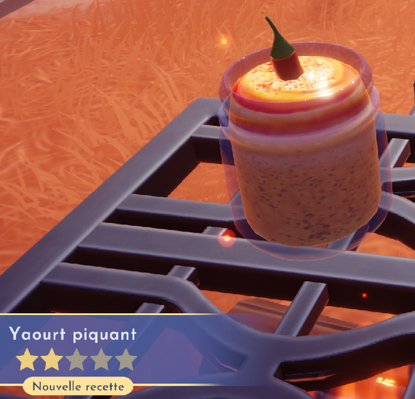 Yaourt piquant Disney Dreamlight Valley : comment préparer cette recette 2 étoiles ?