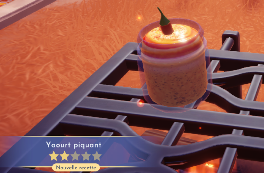 Yaourt piquant Disney Dreamlight Valley : comment préparer cette recette 2 étoiles ?
