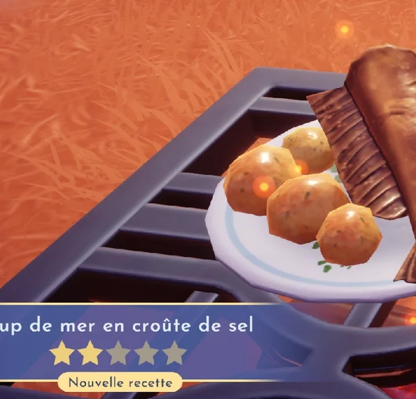 Loup de mer en croûte de sel Disney Dreamlight Valley : comment préparer cette recette 2 étoiles ?