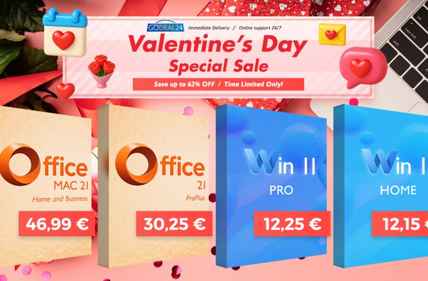 Saint-Valentin 2026 : et si vous offriez… une licence Windows à 12€ ?