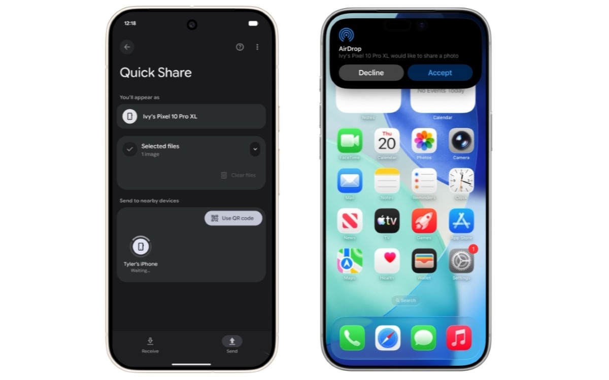 Quick Share : on connaît enfin les nouveaux smartphones Android compatibles avec AirDrop