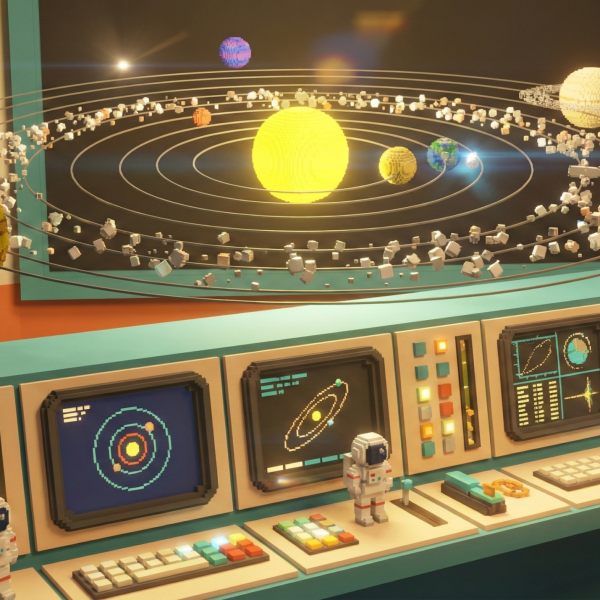 AstroClick – Le système solaire en voxel dans votre navigateur