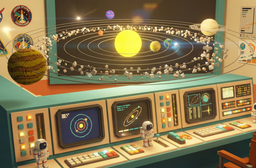 AstroClick – Le système solaire en voxel dans votre navigateur