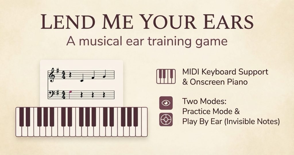 Lend Me Your Ears – Pour ne plus jouer faux
