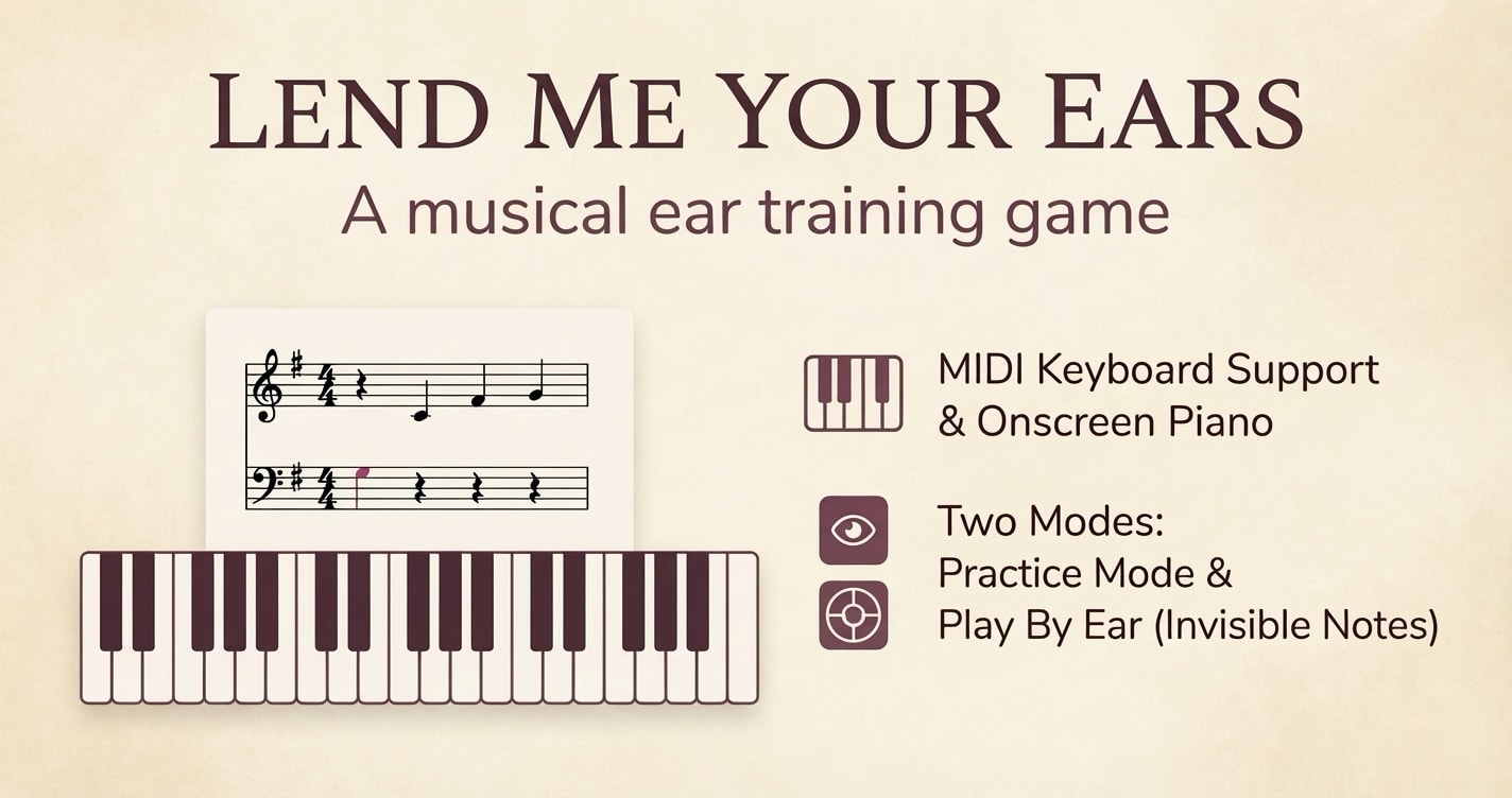 Lend Me Your Ears – Pour ne plus jouer faux