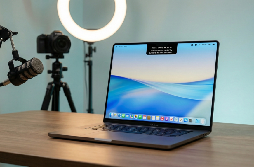 NotchPrompter – Un prompteur de texte qui se loge dans l’encoche de votre Mac