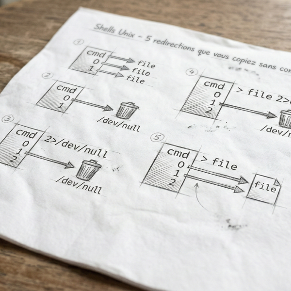 Shells Unix – 5 redirections que vous copiez sans comprendre