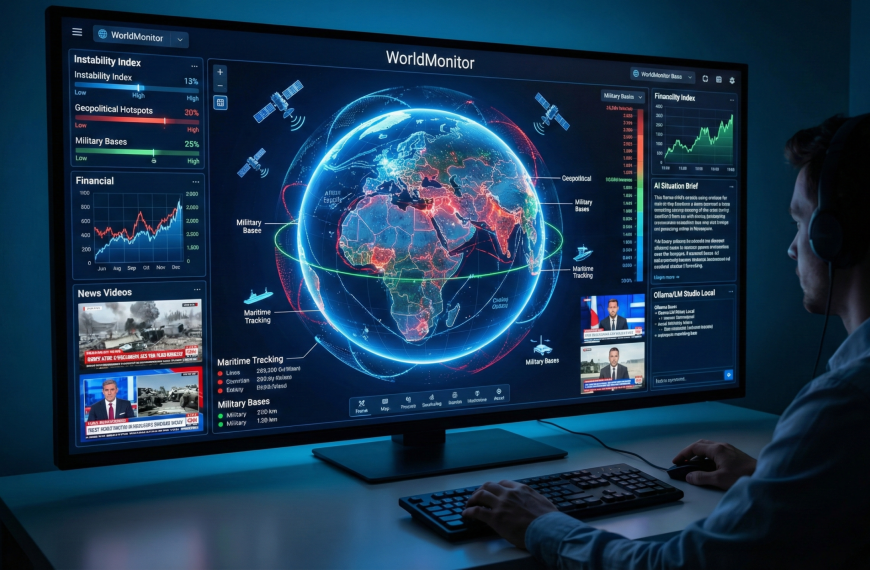 WorldMonitor – Un dashboard pour voir le monde partir en cacahuètes en temps réel