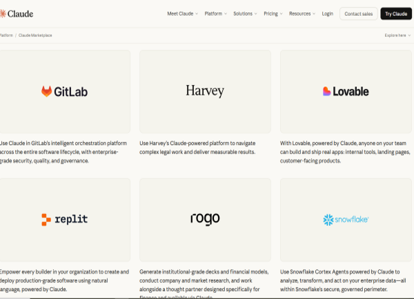 Anthropic lance une marketplace pour Claude