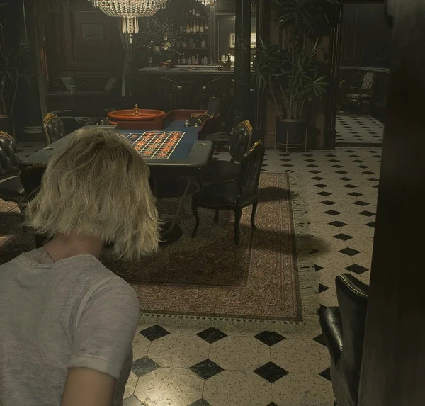 Salle de jeux Resident Evil Requiem : comment ouvrir la porte avec le renfoncement ?