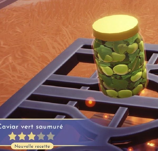Caviar vert saumuré Disney Dreamlight Valley : comment préparer cette recette 3 étoiles ?