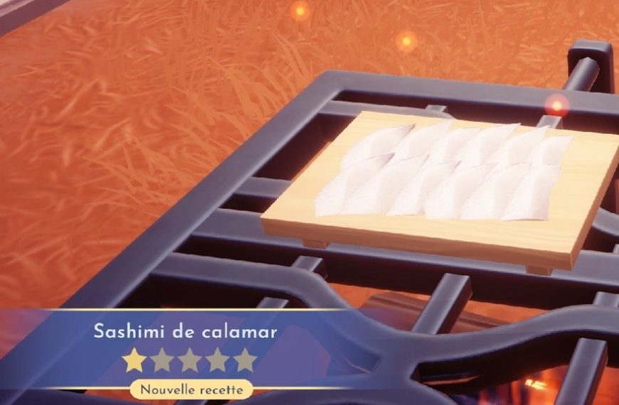 Sashimi de calamar Dreamlight Valley : comment préparer cette recette 1 étoile ?