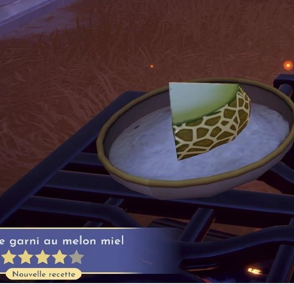 Porridge garni au Melon miel Dreamlight Valley : comment préparer cette recette 4 étoiles ?
