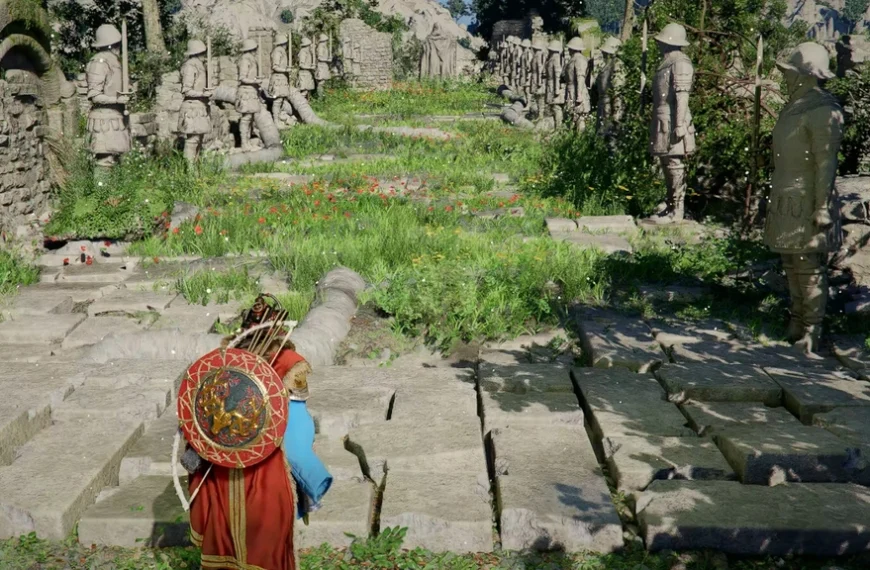 Ruines de la Gorge de Dracomort Crimson Desert : comment résoudre l’énigme des statues de soldat ?