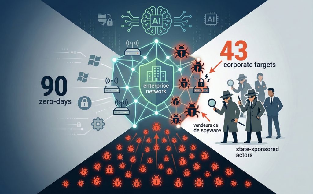 90 failles zero-day en 2025 : les entreprises dans le viseur comme jamais