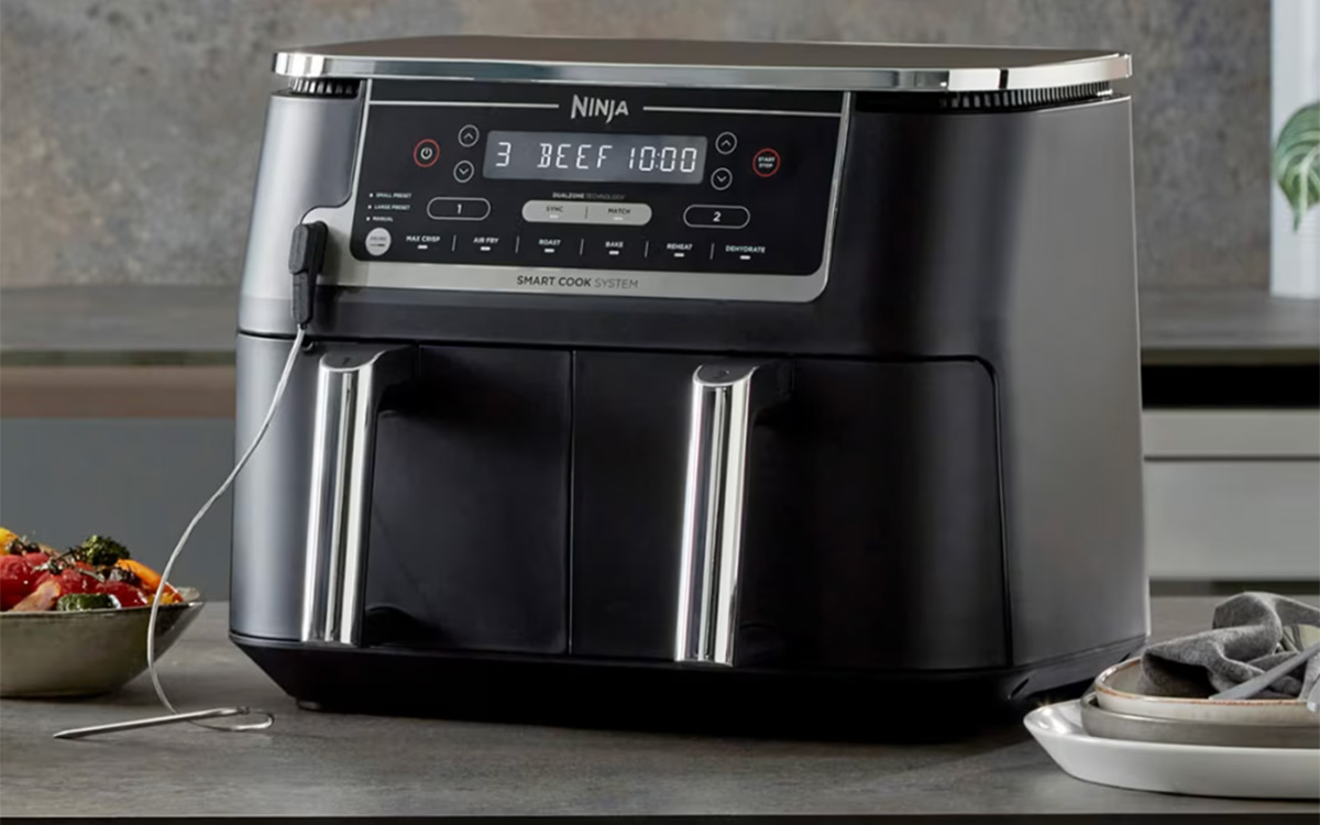 Nouveau prix bas record pour ce airfryer Ninja à double compartiment de 9,5 L, c’est le moment d’en profiter !