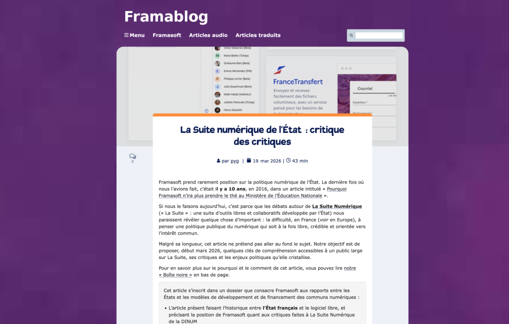 Framasoft dit tout haut ce qu'on est nombreux à penser tout bas