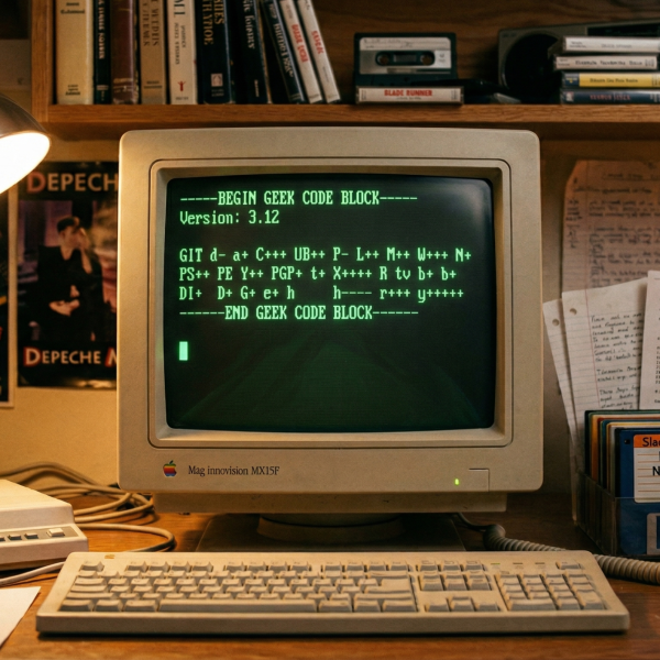 Le Geek Code – L'ancêtre des bios Instagram (en ASCII)