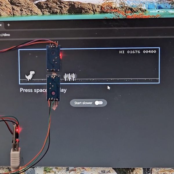 Il fabrique un robot qui joue tout seul au jeu du dinosaure de Chrome