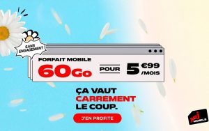 Avec son forfait mobile de 60 Go à 5,99 €/mois, NRJ Mobile signe l’une des meilleures offres du moment