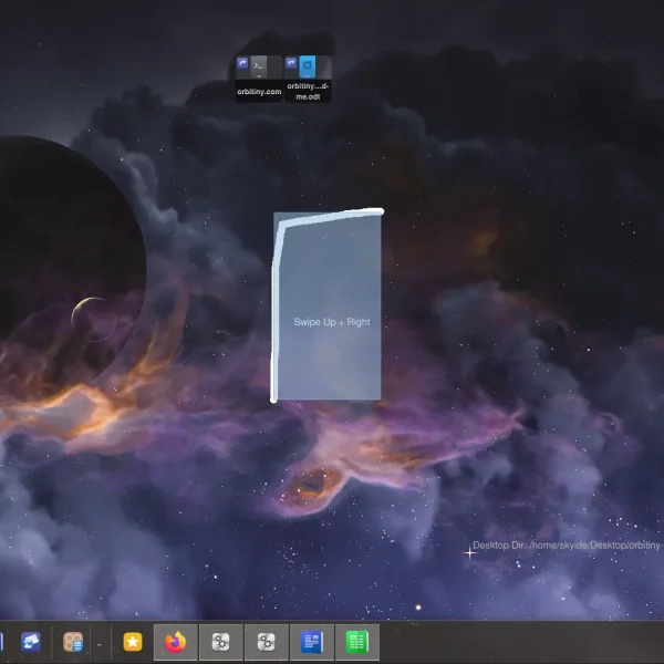 Orbitiny – Un environnement de bureau Linux 100% indé