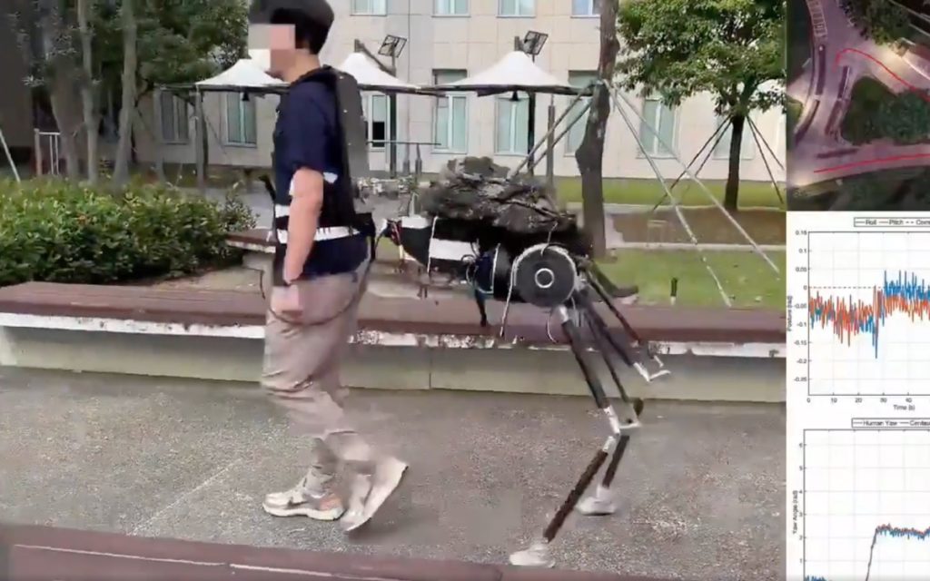Pourquoi porter un sac à dos quand ce robot peut vous transformer en mulet ?
