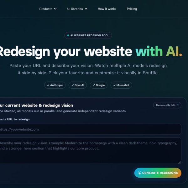 Shuffle – Quand 4 IA redesignent votre site (et c'est moche)
