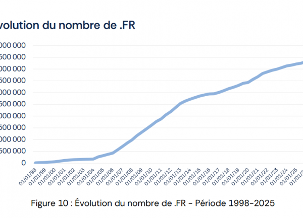 Record de noms de domaines .fr créés en 2025