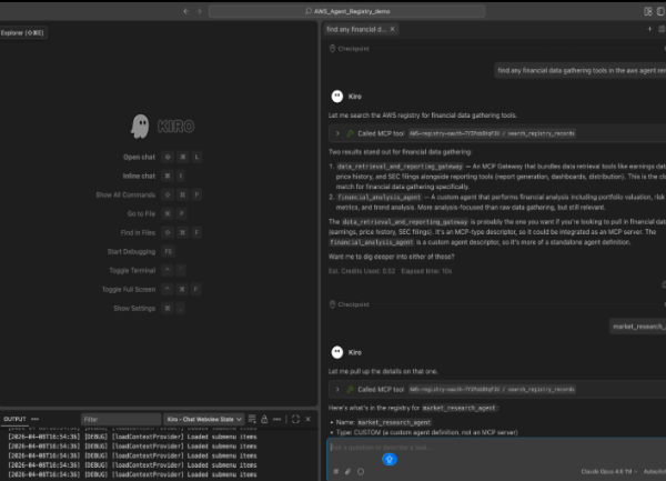 Avec Registry Agent, AWS orchestre les agents IA