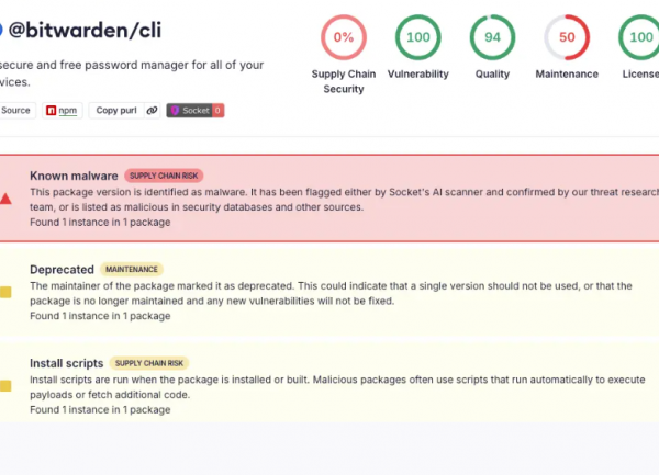 Bitwarden CLI infecté par un trojan