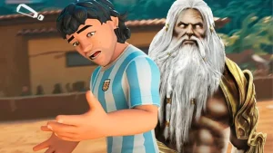 FIFA : il existe un nouveau jeu de foot où Maradona peut… utiliser les pouvoirs de Zeus et mettre des lucarnes !
