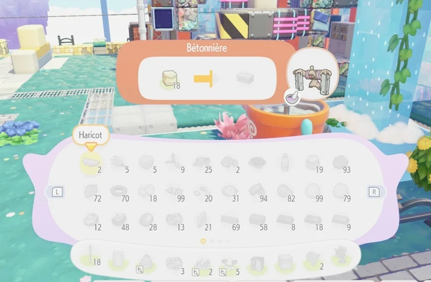 Béton Pokopia : comment en fabriquer et où trouver le calcaire ?