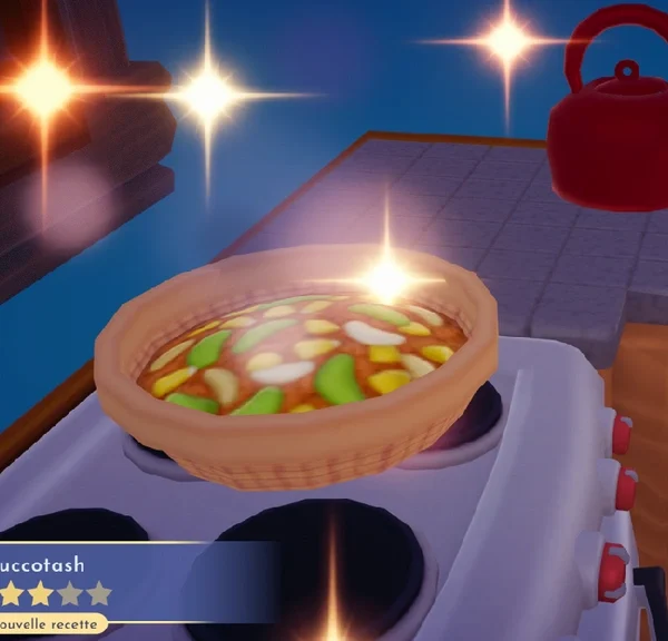 Succotash Disney Dreamlight Valley : comment fabriquer cette recette 3 étoiles pour Pocahontas ?
