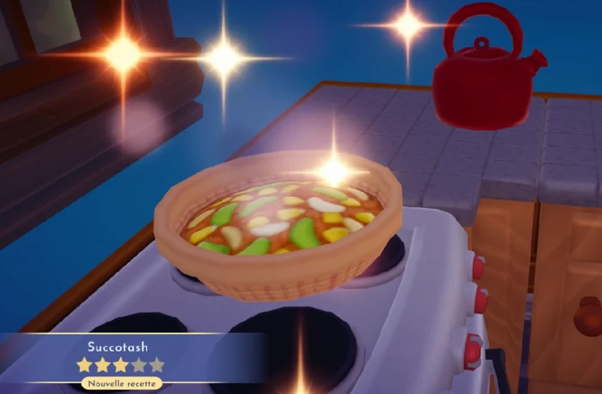 Succotash Disney Dreamlight Valley : comment fabriquer cette recette 3 étoiles pour Pocahontas ?
