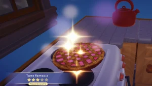 Tarte fantaisie Disney Dreamlight Valley : comment fabriquer cette recette 3 étoiles pour Alice et Cendrillon ?