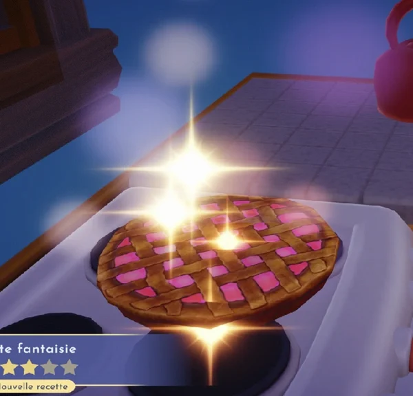 Tarte fantaisie Disney Dreamlight Valley : comment fabriquer cette recette 3 étoiles pour Alice et Cendrillon ?