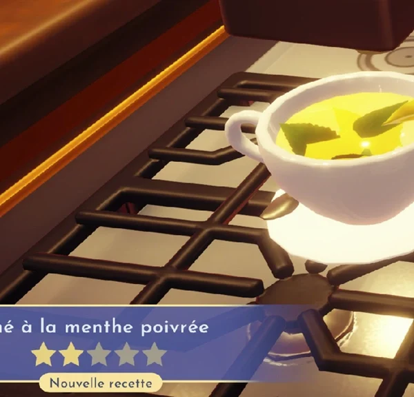 Thé à la menthe poivrée Disney Dreamlight Valley : comment préparer cette recette 2 étoiles ?