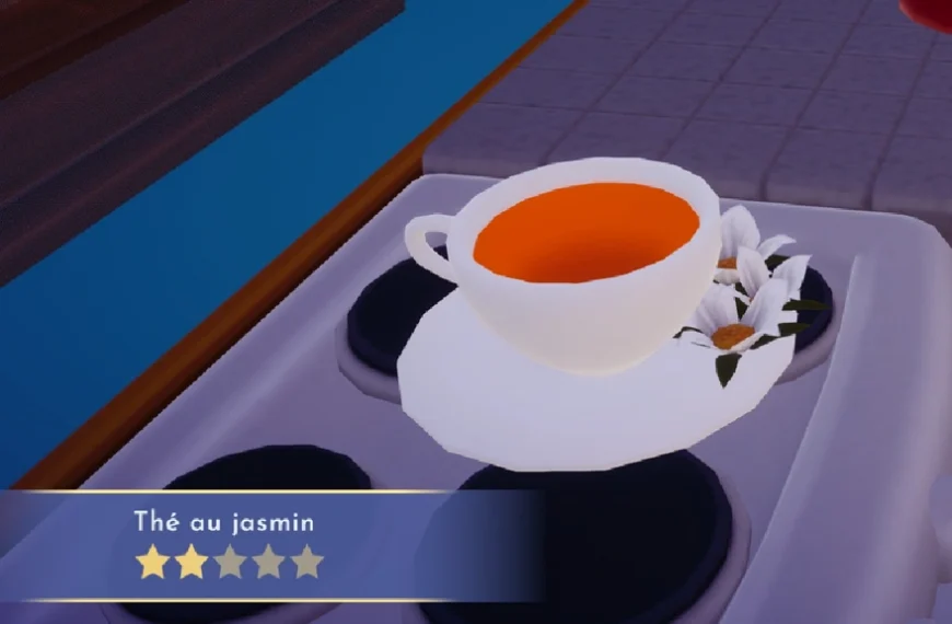 Thé au jasmin Disney Dreamlight Valley : comment préparer cette recette 2 étoiles ?