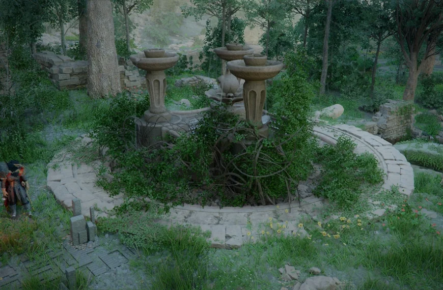 Ruines des Terres fumantes Crimson Desert : comment résoudre l’énigme de la fontaine ?