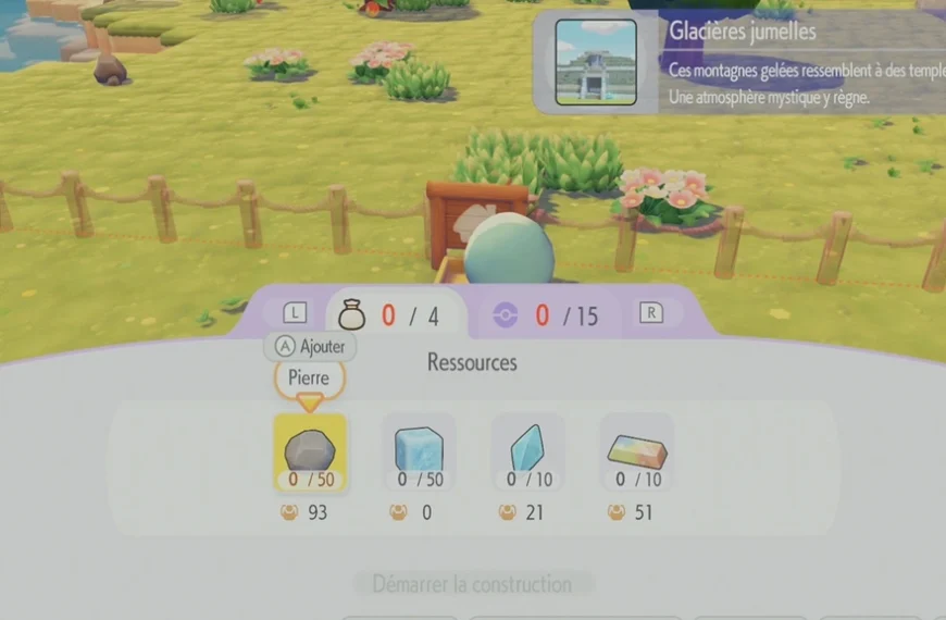 Glace Pokémon Pokopia : Où en trouver et à quoi sert-elle ?